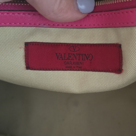 Valentino Vibrant Pink Studded Tote - Picture 10 of 16